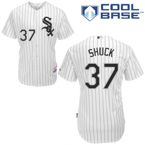J-B Shuck #37 MLB Jersey-Chicago White Sox Men's Authentic Home White Cool Base Baseball Jersey